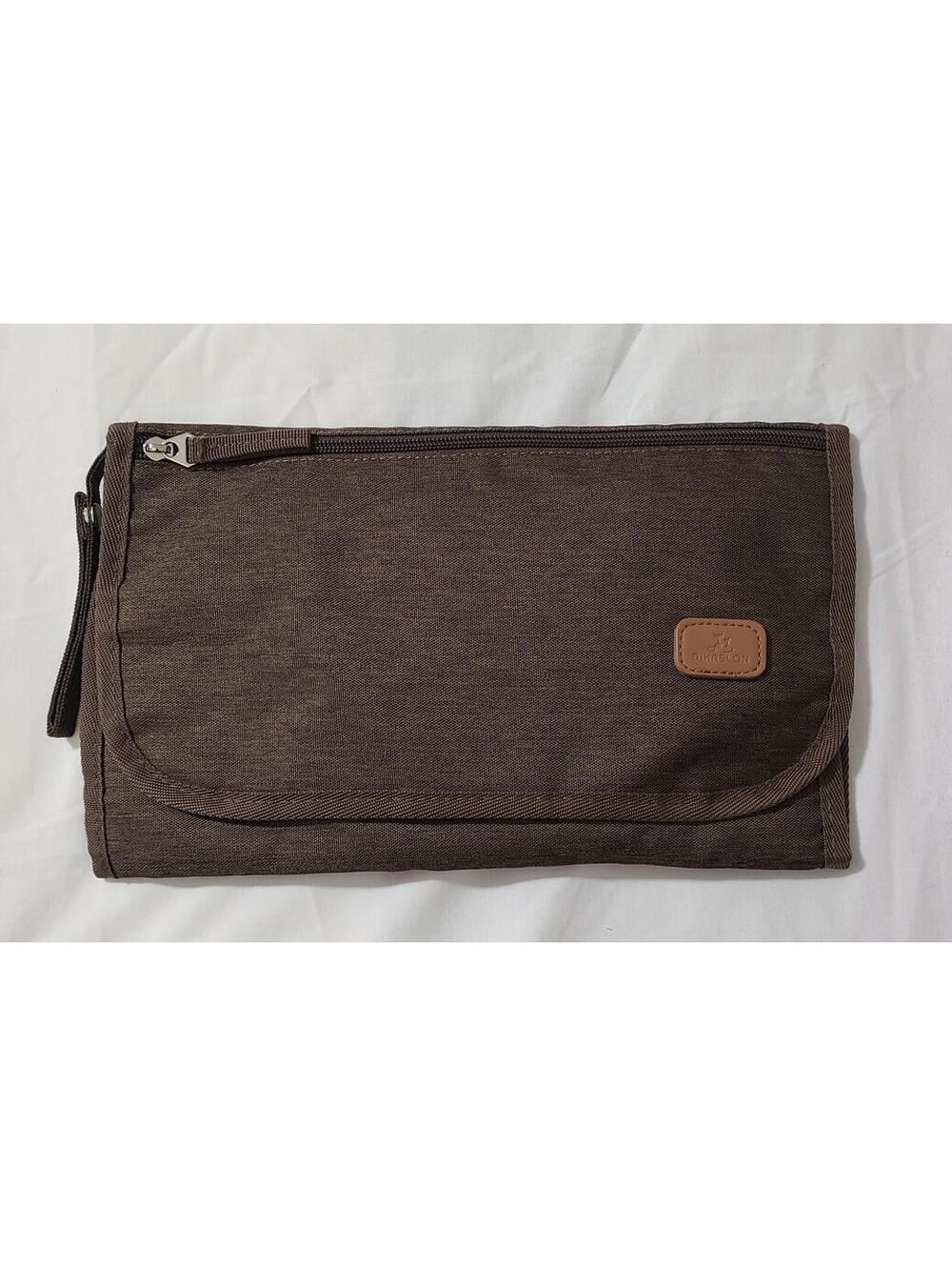 Dikaslon Portable Diaper Pad Brown Changing Station Sz 33x21 Expanded Travel EUC